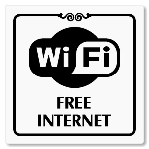 Free internet, 118x118mm, bílá, Texas